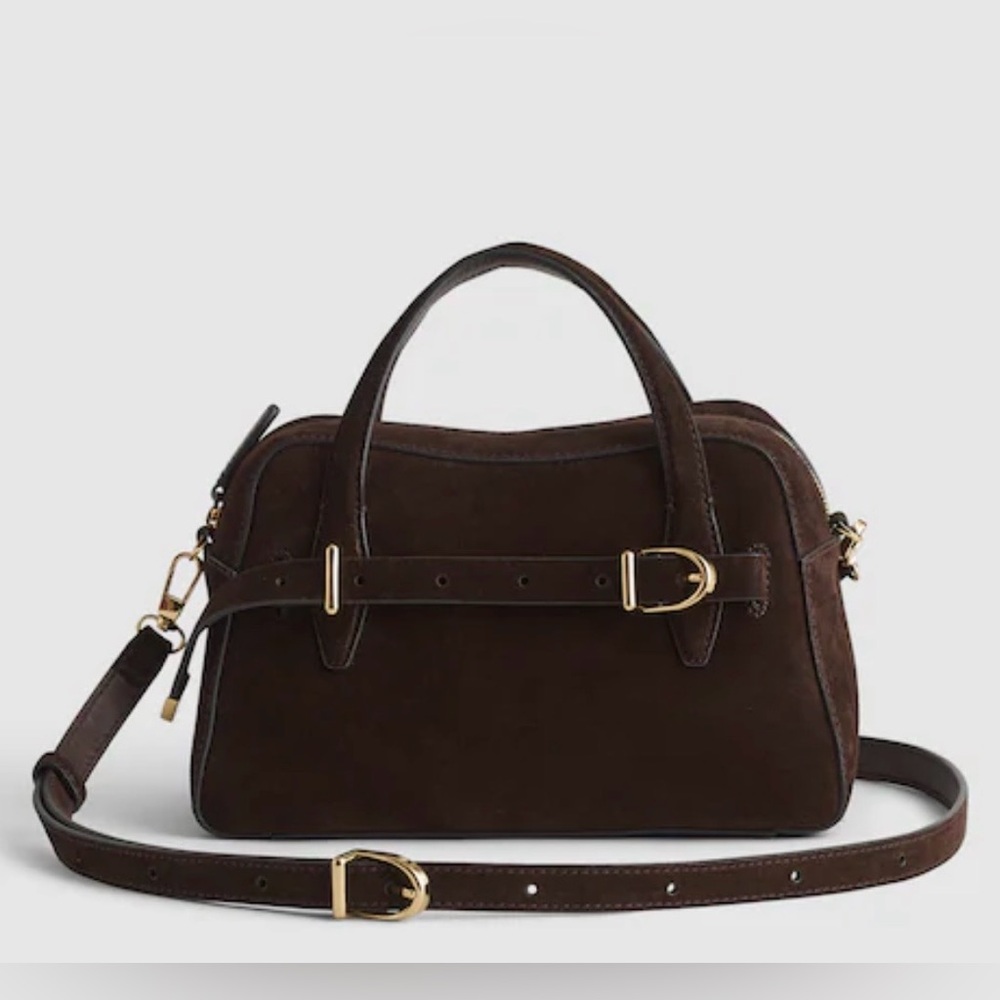 NEW MADEWELL THE MINI CROSSBODY BAG DARK CAROB